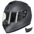 Full Face Motorcycle Helmet with Tinted and Clear Visor G52530