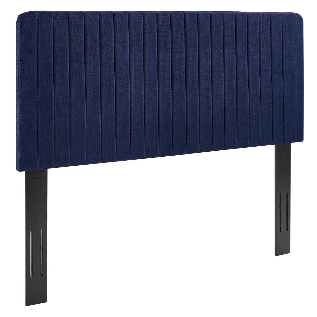 Royal Blue Tufted Upholstered Fabric Twin Headboard N635