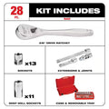 SAE/Metric Ratchet and Socket Mechanics Tool Set 60-Piece N38825