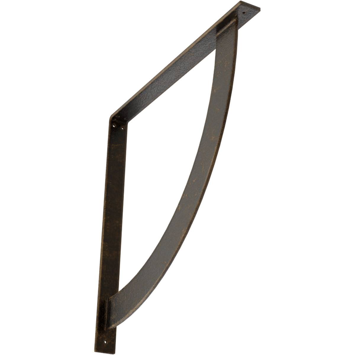 Antiqued Brass Steel Bracket X89537