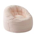 Pink Soft Plush Corduroy Bean Bag Chair with Pocket C852135