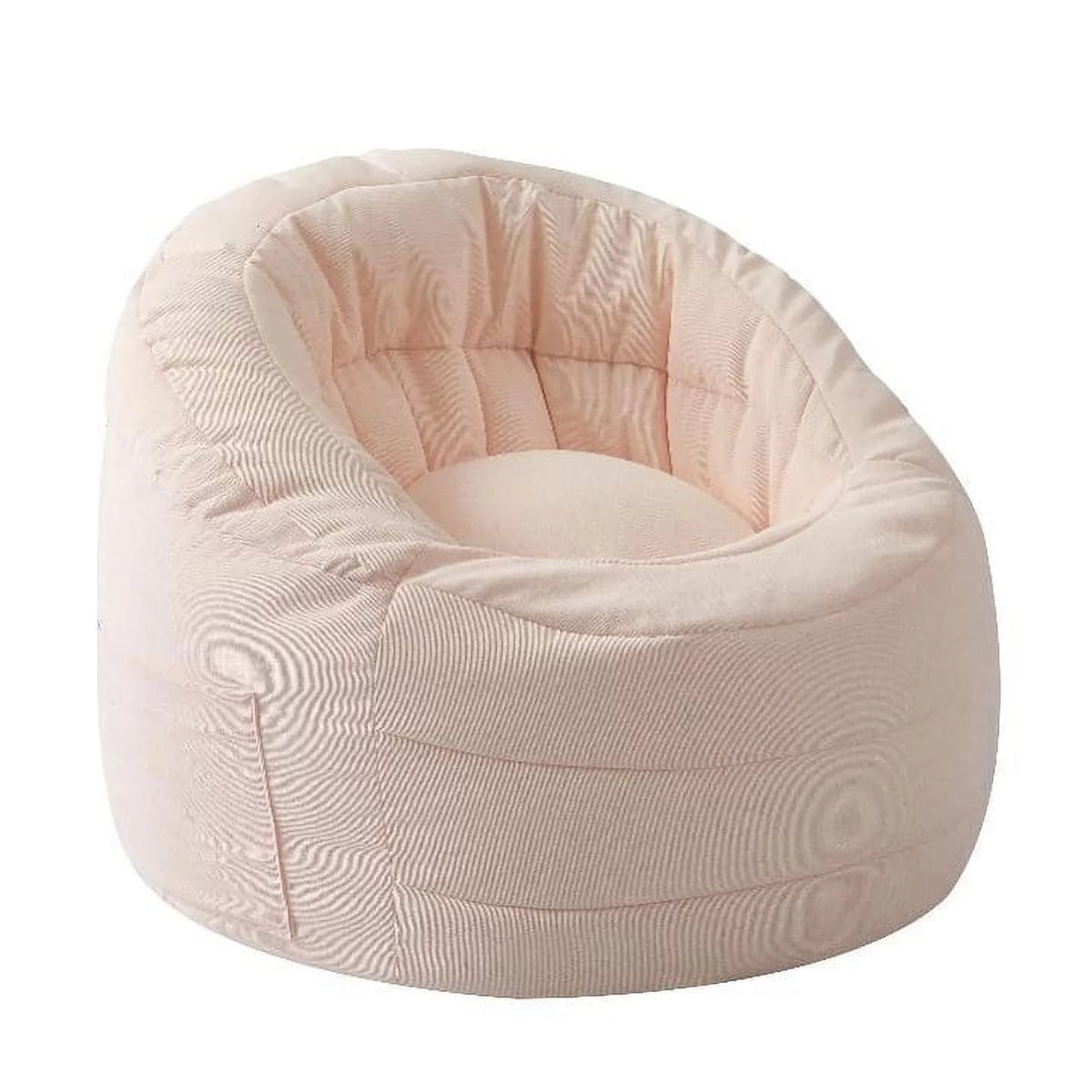 Pink Soft Plush Corduroy Bean Bag Chair with Pocket C852135