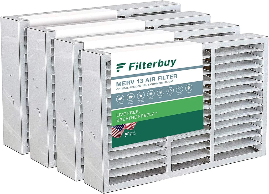 16x25x5 MERV 13 Pleated HVAC Air Filters 4-Pack X3682