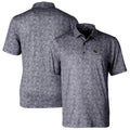 Men's Black Print Stretch Polo N44821