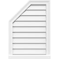 Octagonal Surface Mount PVC Gable Vent with Brickmould I985192