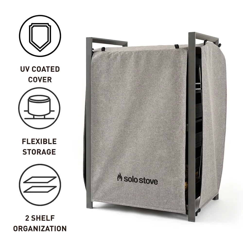 Grey Aluminum Firewood Rack C9099