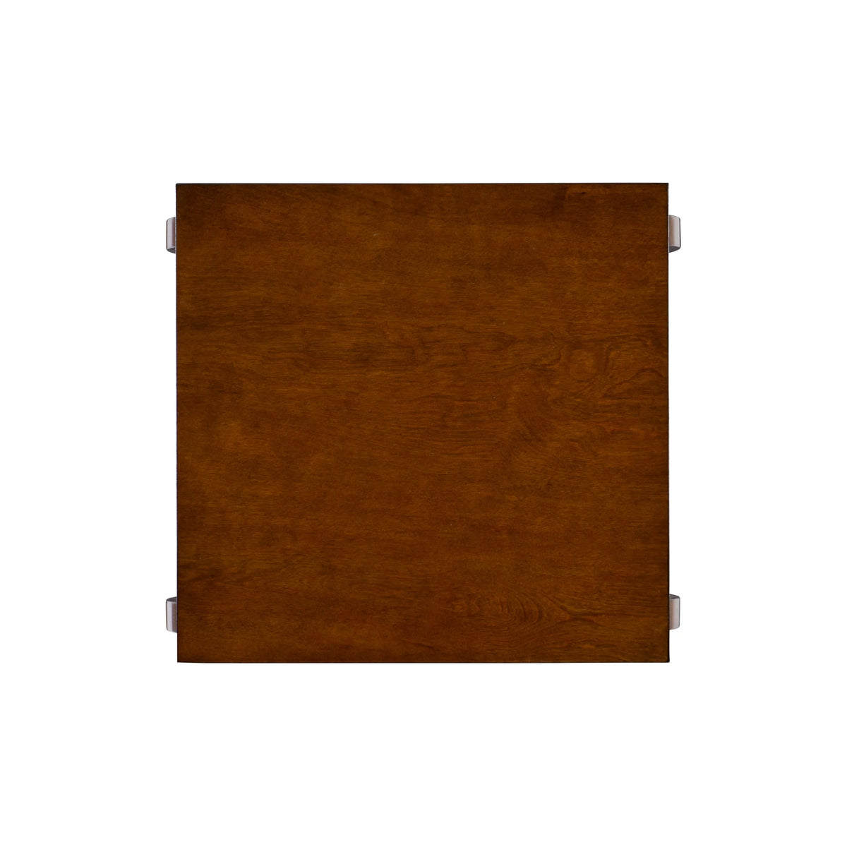 2- Shelf Indoor Accent Side Table, 23" Tall, Hazelnut J519