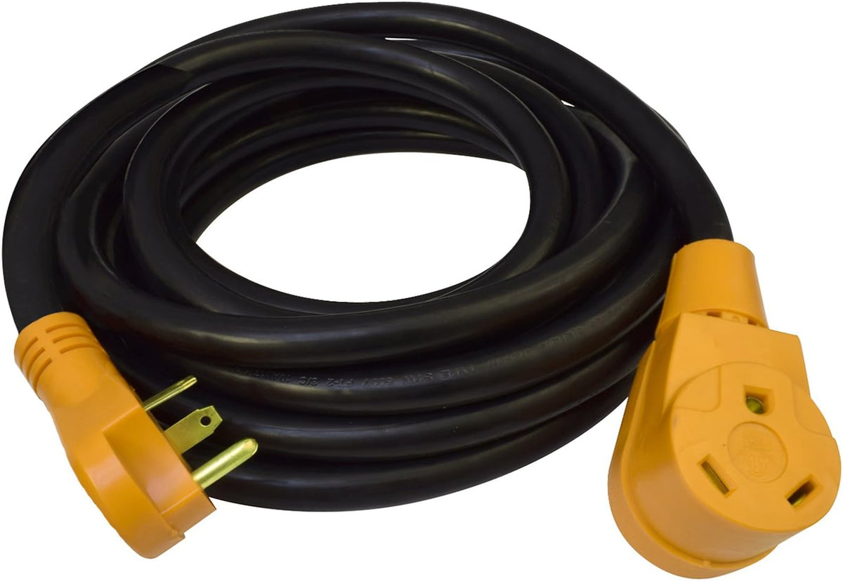 30 Amp Heavy Duty Power Extension Cord 50 Feet Orange Pack of 2 V252786