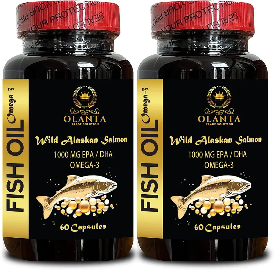 Fish Oil Omega 3 Fatty Acid Supplements 120 Capsules M338