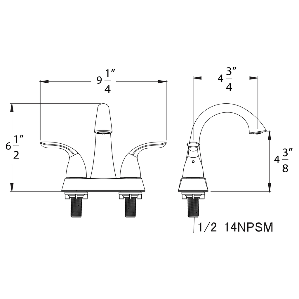 Lavatory Faucet with Pop-Up Drain, PVD Satin Nickel B350930