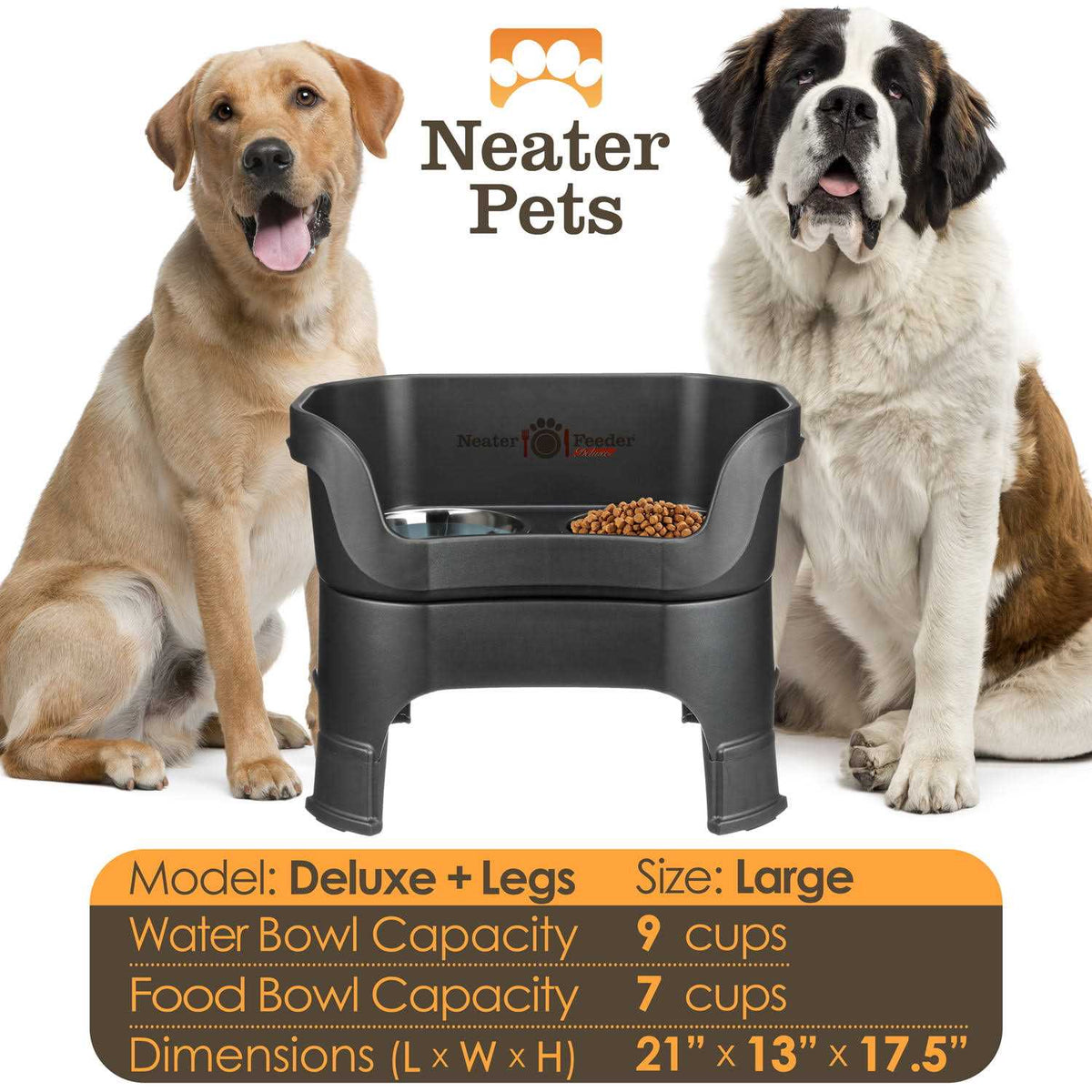 Elevated Pet Feeder with Leg Extensions K74477