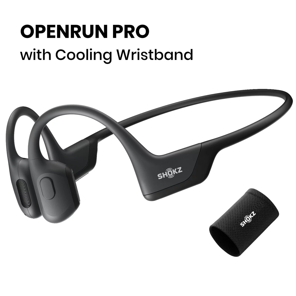 Black Bone Conduction Open Ear Bluetooth Headphones N950210