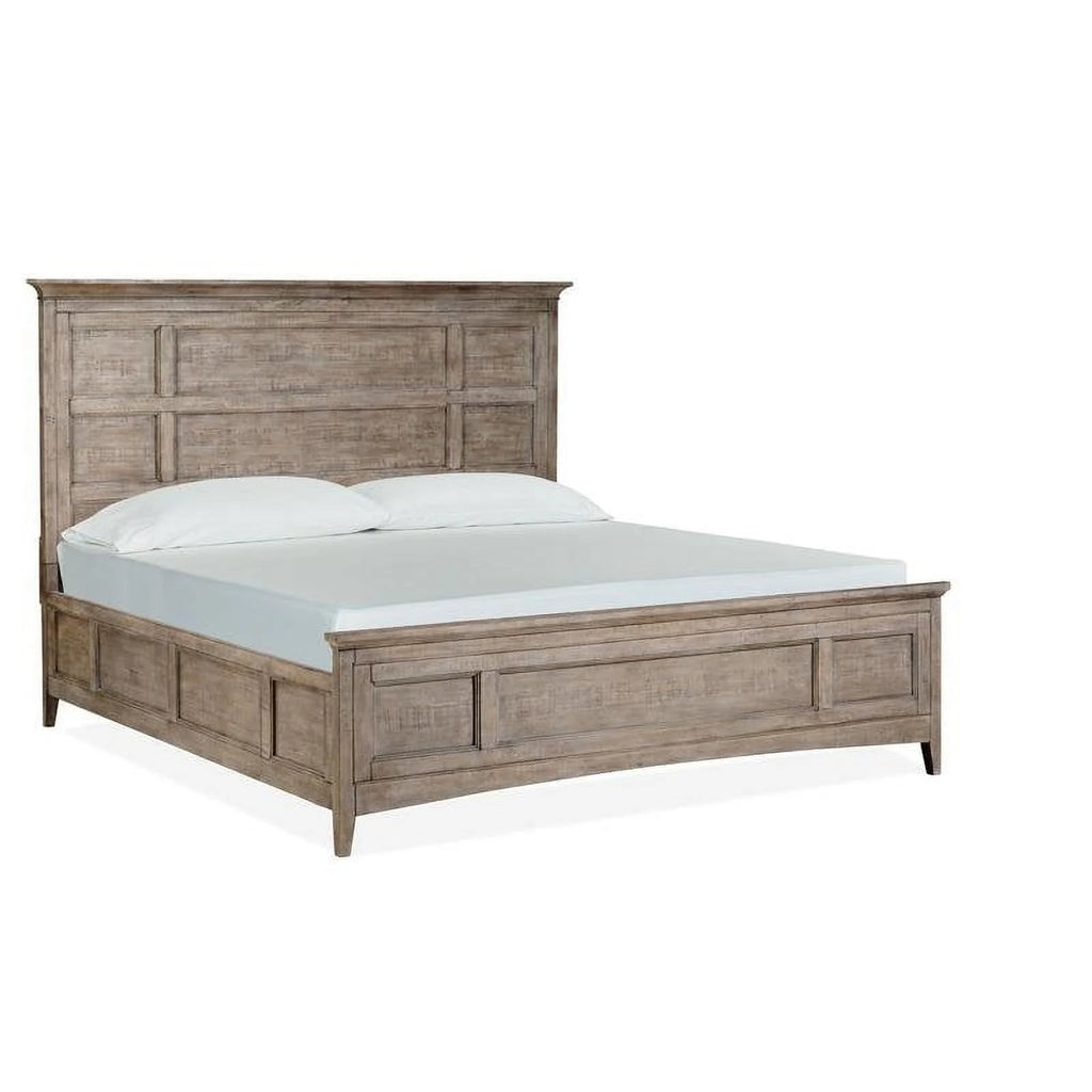 King Panel Bed with Regular Rails in Mahogany Z53000