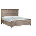 King Panel Bed with Regular Rails in Mahogany Z53000