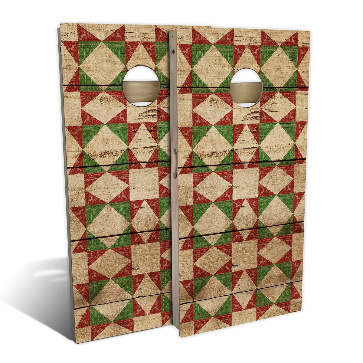 Red Christmas Cornhole Set with Carrying Case Q73023