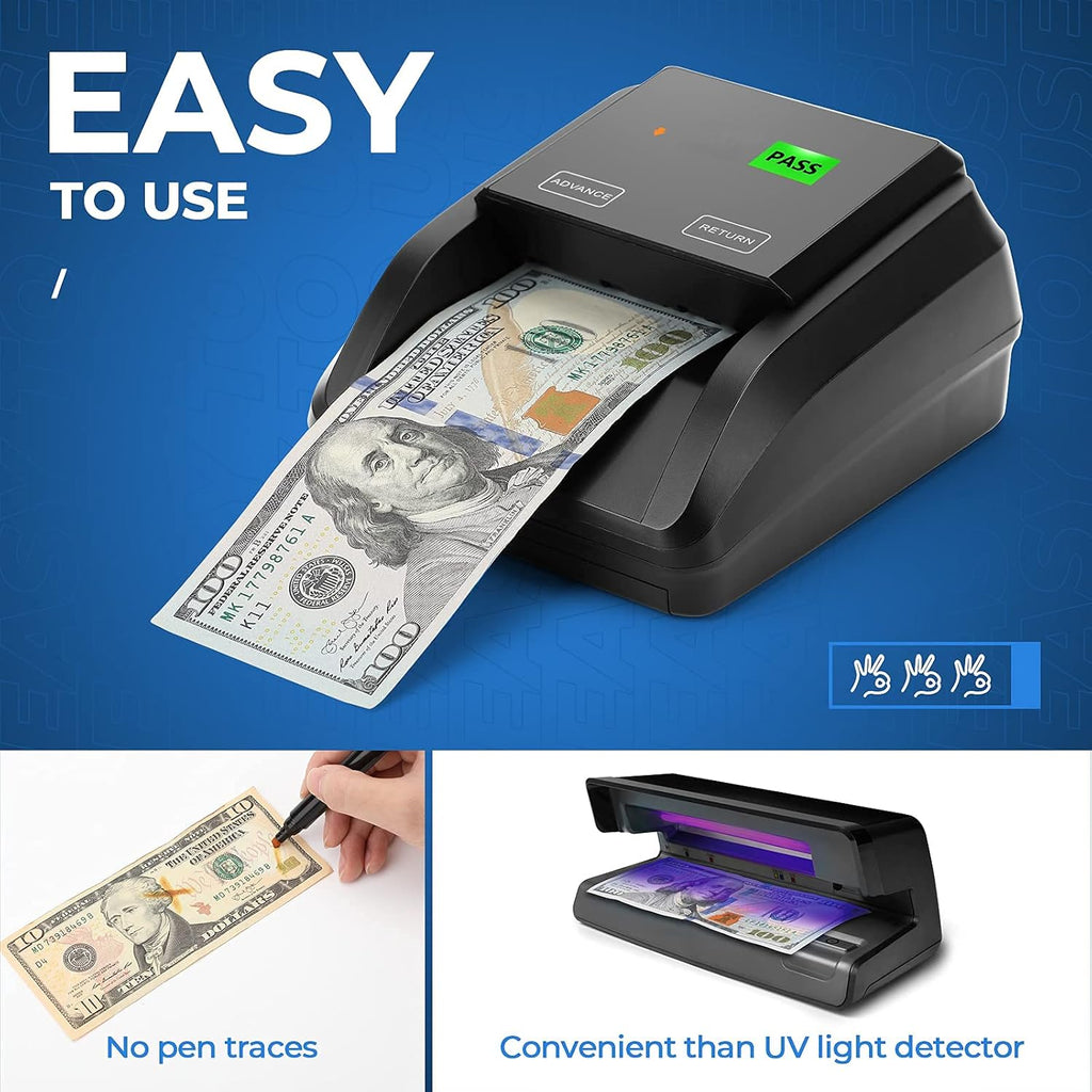 Counterfeit Bill Detector with Pass/Fail Display N436255