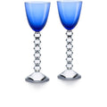 Blue Wine Glass Set of 2 D254