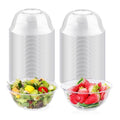 12 oz Clear Plastic Bowls 100 Pack Disposable Hard Small Bowls B243
