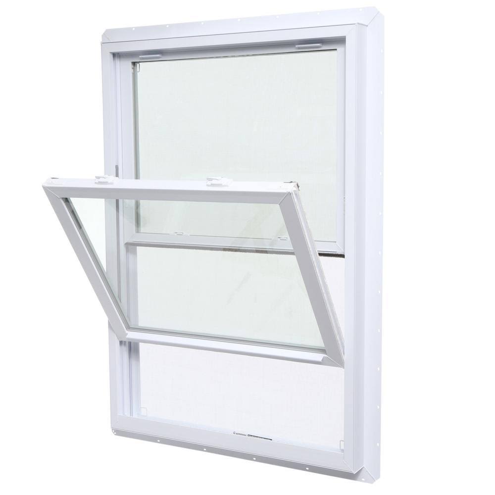 33.75 in. x 48.75 in. Double Hung White Vinyl Window with Nailing Flange W869