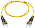 9u/125u Armored Fiber Optic Patch Cable Single Mode Duplex St to St Yellow 100-Meter B952505