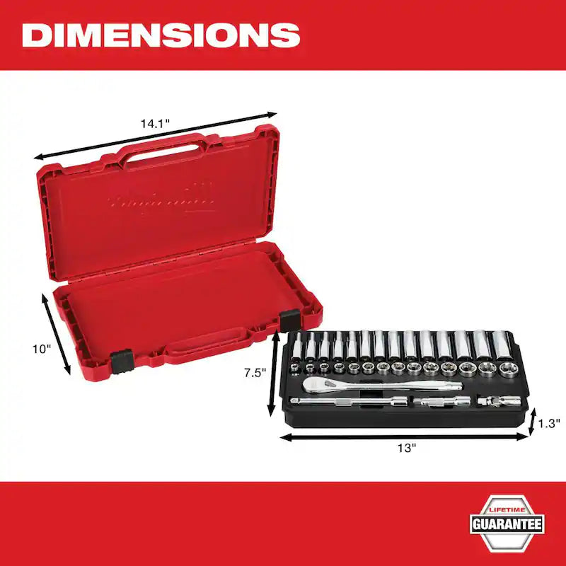 SAE/Metric Ratchet and Socket Mechanics Tool Set 60-Piece N38825