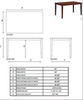 Cappuccino Rectangular Wood Dining Table P222091