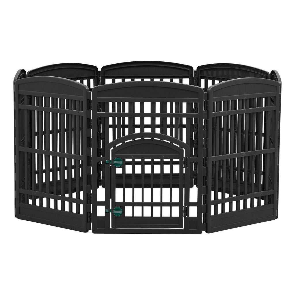 8 Panel Plastic Playpen, Hunter Green - Black O669597