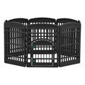 8 Panel Plastic Playpen, Hunter Green - Black O669597