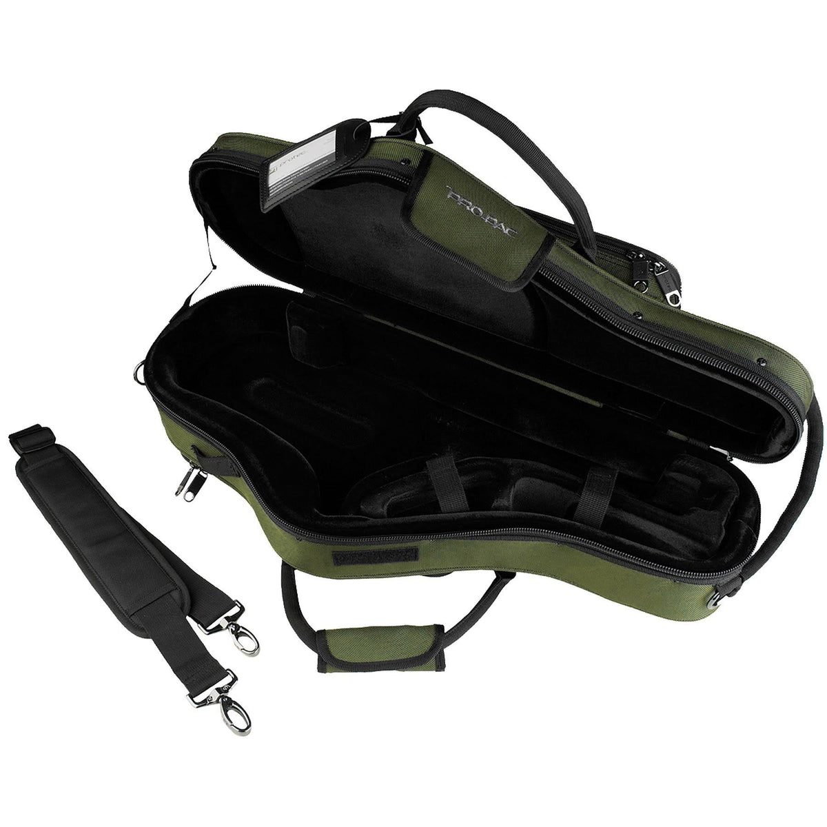 Green Contoured Alto Sax Case V7994
