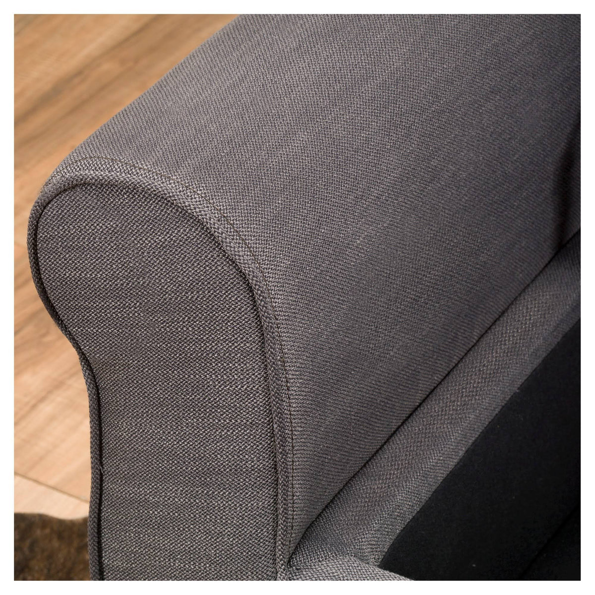 Grey Fabric Storage Ottoman Bench G5200