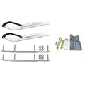 White XT Snowmobile Skis with 9 inch Shaper Bars Complete Kit T482416