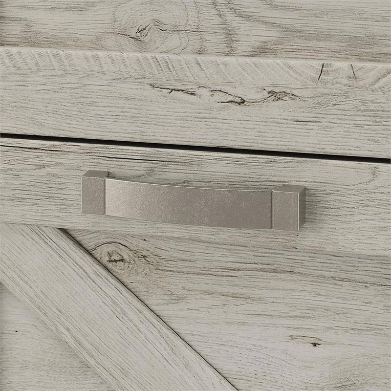 Farmhouse Writing Desk with 2 Drawer Lateral File Cabinet L487805