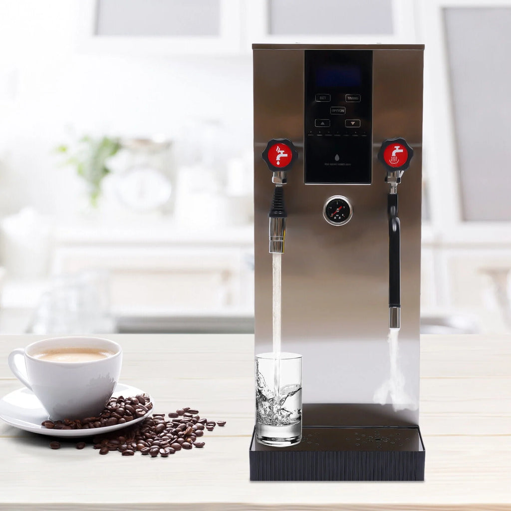 12L 4 in 1 Stainless Steel Espresso Coffee Milk Foam Maker 2500W J88841