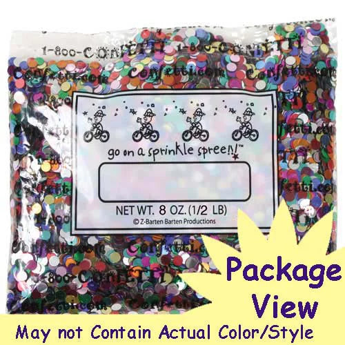 Confetti Champagne Bottle Gold 8 oz S6177