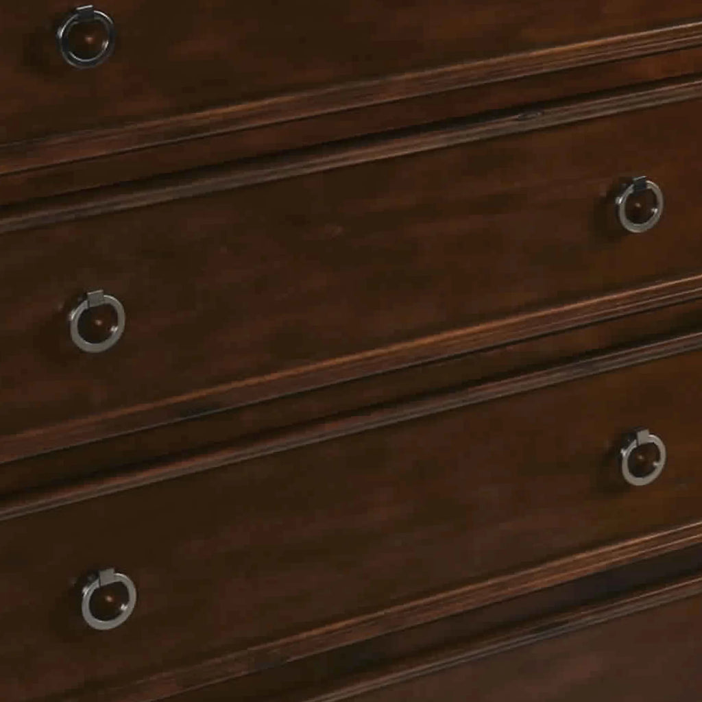 Brown 5 Drawer Wooden Chest Z55518