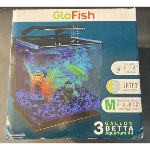 3 Gallons Aquarium Kit with LED Lighting and Filter T523