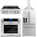 30 In. Rangetop, Range Hood, Refrigerator and Wall Oven in Stainless Steel R76730