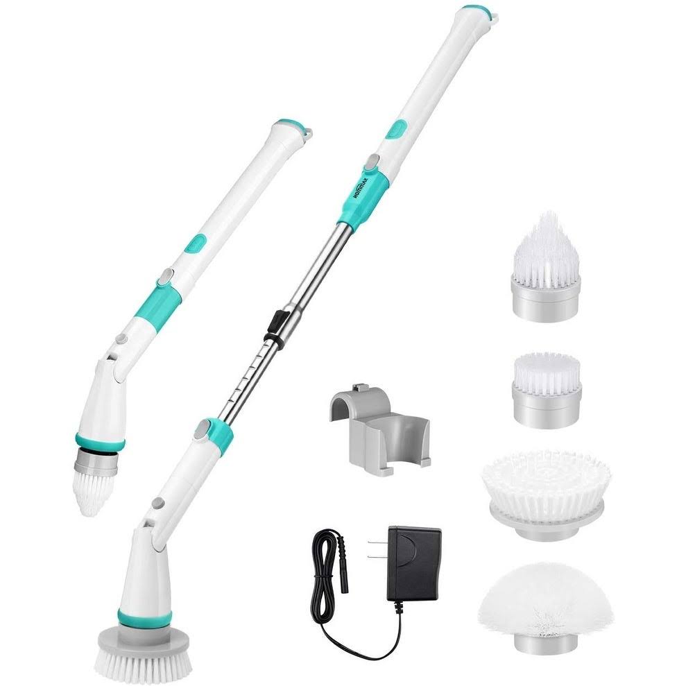 Electric Spin Scrubber with Adjustable Extension Handle T452