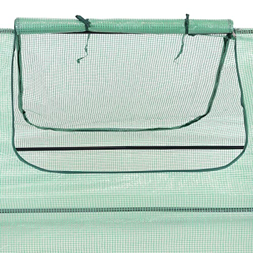Green 4' x 3' Mini Greenhouse Tent with Steel Tube Frame J40588