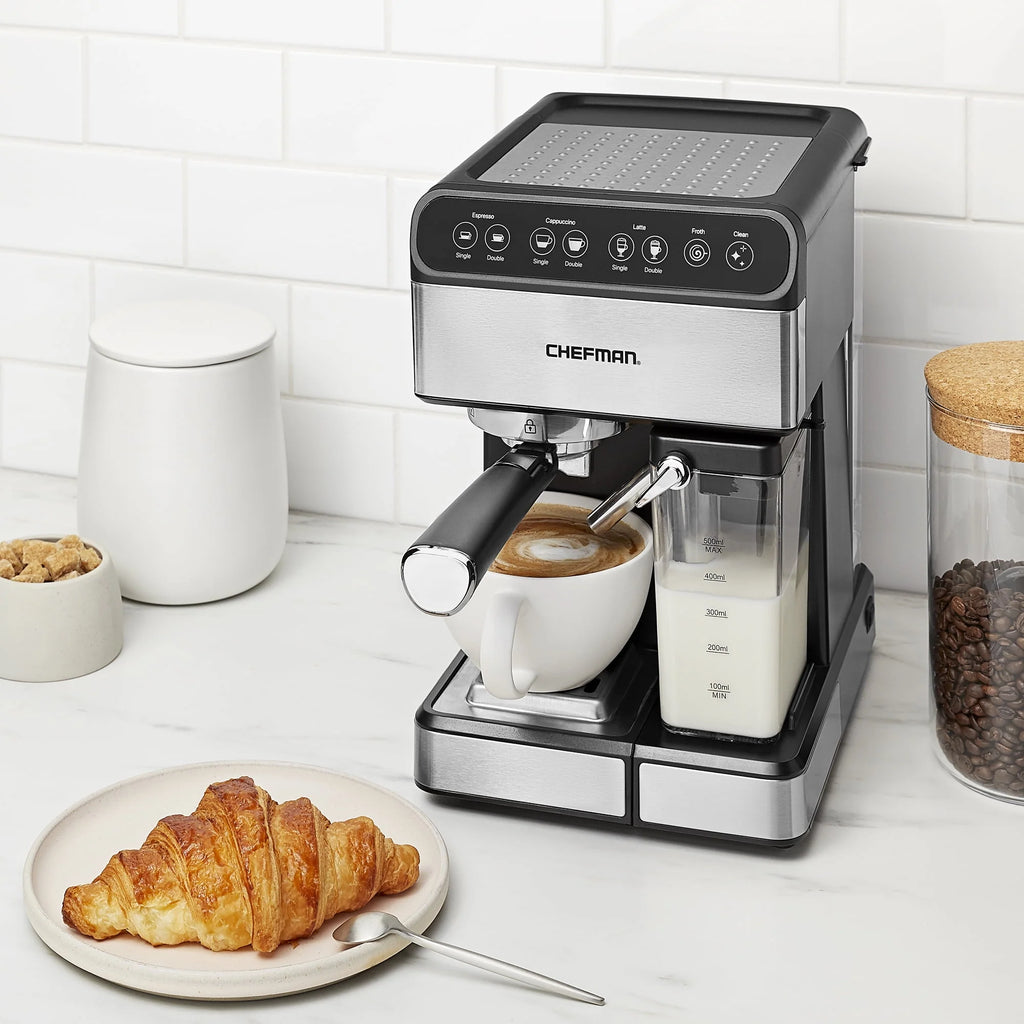 6-in-1 Digital Espresso Machine with Milk Frother G556521
