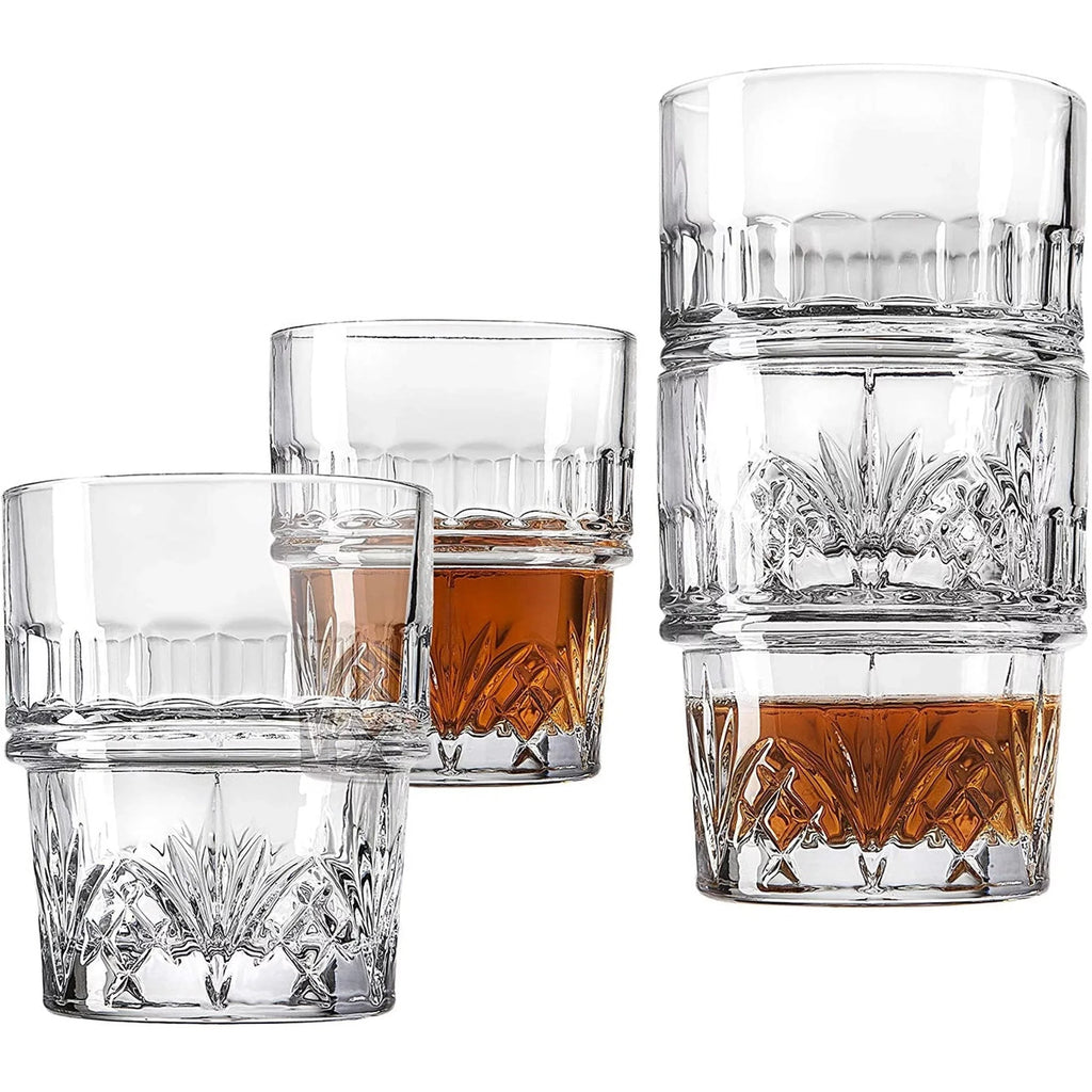 Stackable Whiskey Glass 10oz, Set of 4 Y65971