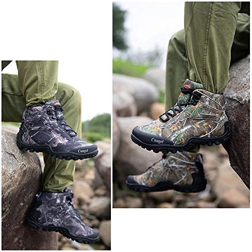 Grey Waterproof High-top Hiking Shoes M2979