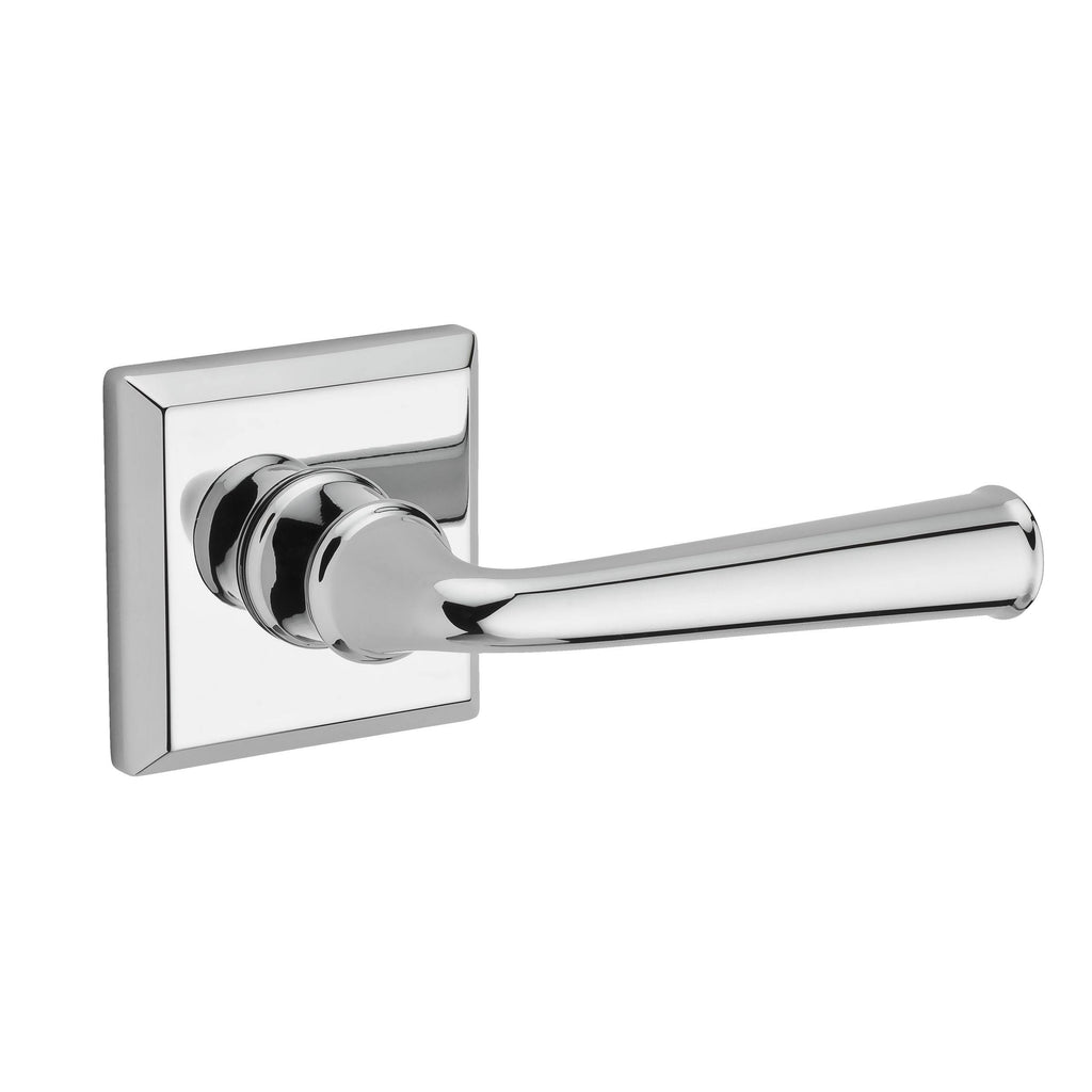 Matte Brass and Black Privacy Lever with Square Rose B327