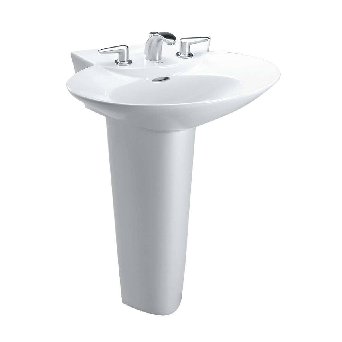 Cotton Single Hole Pedestal Lavatory R9230