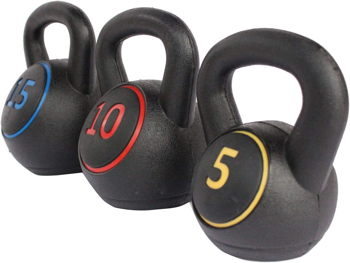 Vinyl Coated Kettlebells 3 Pieces Pack of 2 E5505