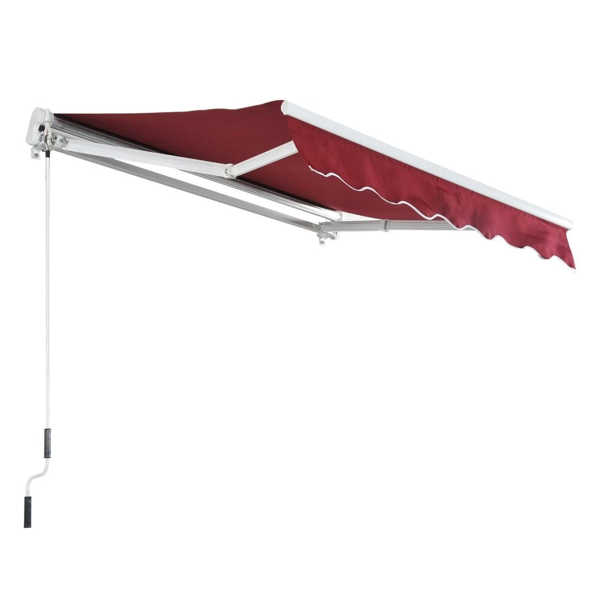 10x8 ft Retractable Patio Awning Canopy D137
