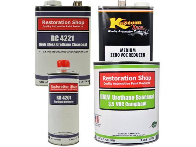British Racing Green Urethane Basecoat Clearcoat Car Auto Paint Medium Gallon Kit J20772
