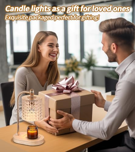 Gold Electric Candle Warmer Lamp with Timer and Dimmer C275674