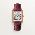 Blue Whale Watch with Black Brown Leather Strap Silver Case F936