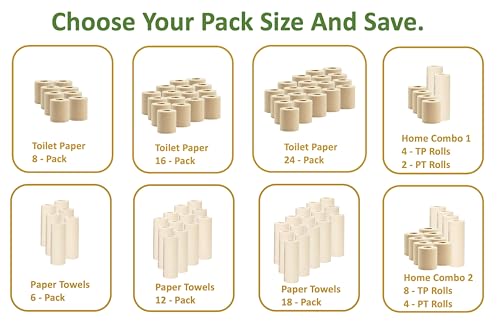 Bamboo Toilet Paper and Paper Towels U638220